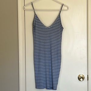Forever 21 Ribbed Striped Cami Dress, Size M